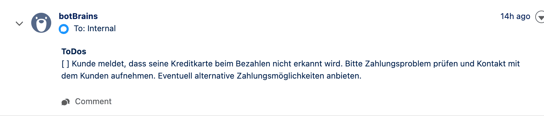 Human escalation with full context