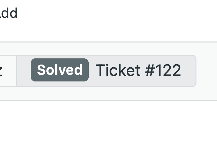 Mock: Ticket als gelöst markiert oder mit Übergabenotizen eskaliert