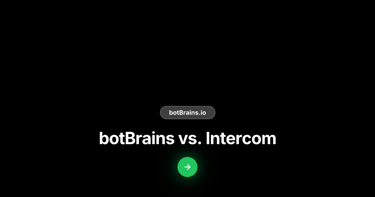 botBrains vs. Intercom | botBrains